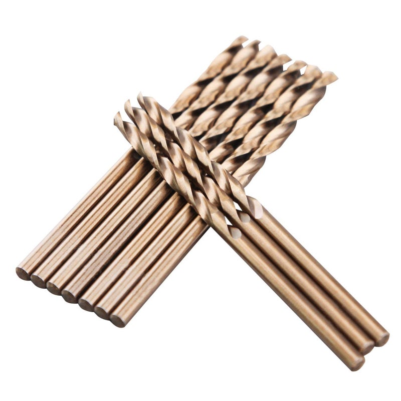 LU&MN 1/8" M35 Cobalt HSS Jobber Length Twist Drill Bit with Straight Shank,Heavy Duty, 10Packs,100 PCS, Drilling for Cast Iron, Heat-Treated Steel, Stainless Steel and Other Hard Materials by - Image 4